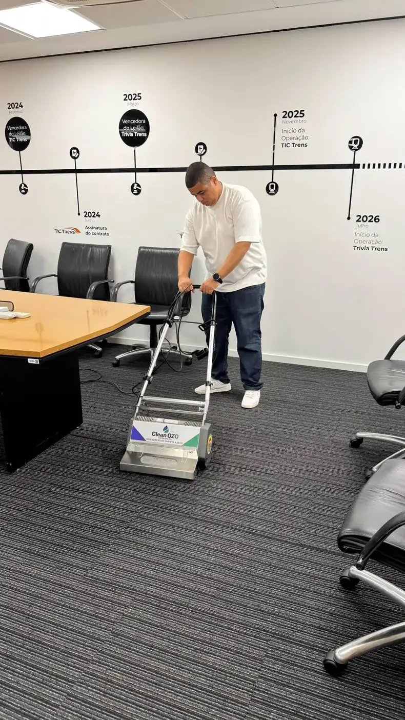 Higienização de carpete em empresa sem parar o expediente em São Paulo